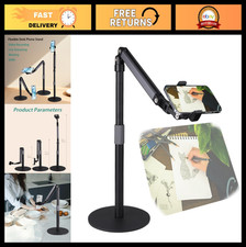 Heavy Duty Overhead Phone Stand with Extension Arm, 360  Swivel for Video Record