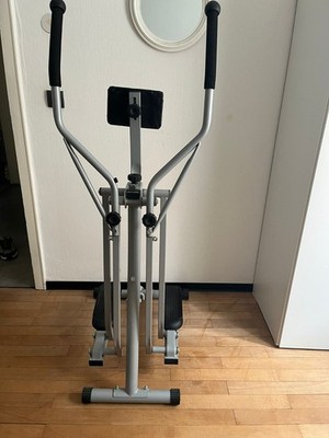 Manueller/Crosstrainer mit Armstangen, Silber/Schwarz