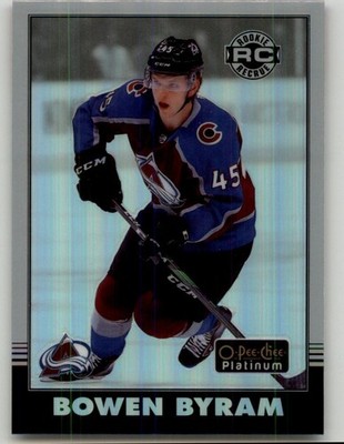 2020-21 O-Pee-Chee Platinum Bowen Byram Retro-Rainbow #R-86 Colorado Avalanche