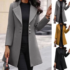 Women's Slim Blazer Suit Coats Ladies Long Sleeve Work Jackets Outwear Cardigan