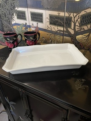 WorldWide Home Products White Rectangle Ceramic Baking Serving Dish