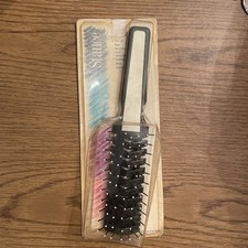Stance Two Tone Professional Vent Vintage Hair Brush New Old Stock Black Cream