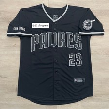 Fernando Tatis Jr. San Diego Padres Blackout Black & Grey Jersey Men's (S-3XL)