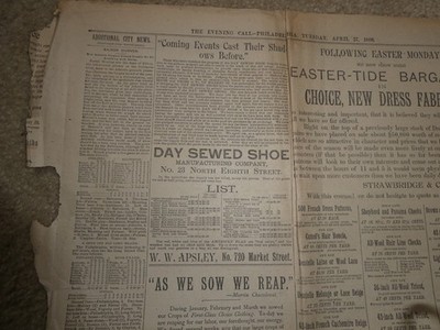 Original April 27 1886 Newspaper MLB Baseball Box Score Philadelphia v Baltimore