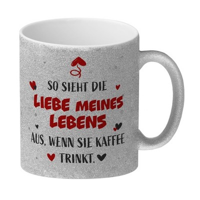 So sieht die Liebe meines Lebens aus wenn sie Kaffee trinkt