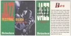 1 HEINEKEN JAZZ BEER MAT BEERCOASTER SOUS BOCK VILTJE
