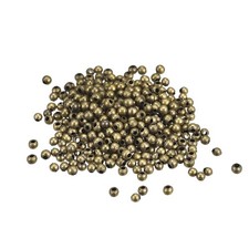 1200Pcs 2.4mm Round Spacer Beads Jewelry Making Spacer Loose Ball Bead Bronze