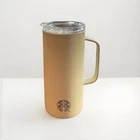 Starbucks Korea Mini Tumbler Cup Keyring Keychain Butter Yellow