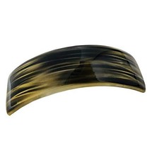 Parcelona French Orion Golden Black Curved Volume Hair Clip Hair Barrette