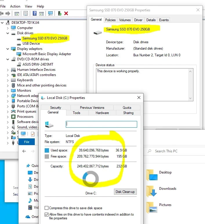 Desktop Gaming PC AMD A8 Quad Core | 16GB RAM | 250GB SSD | Windows 10 - Image 2 of 4