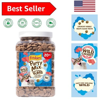 Crunchy Natural Cat Treats with Tuna & Nutrients - Perfect for Training - 20 oz