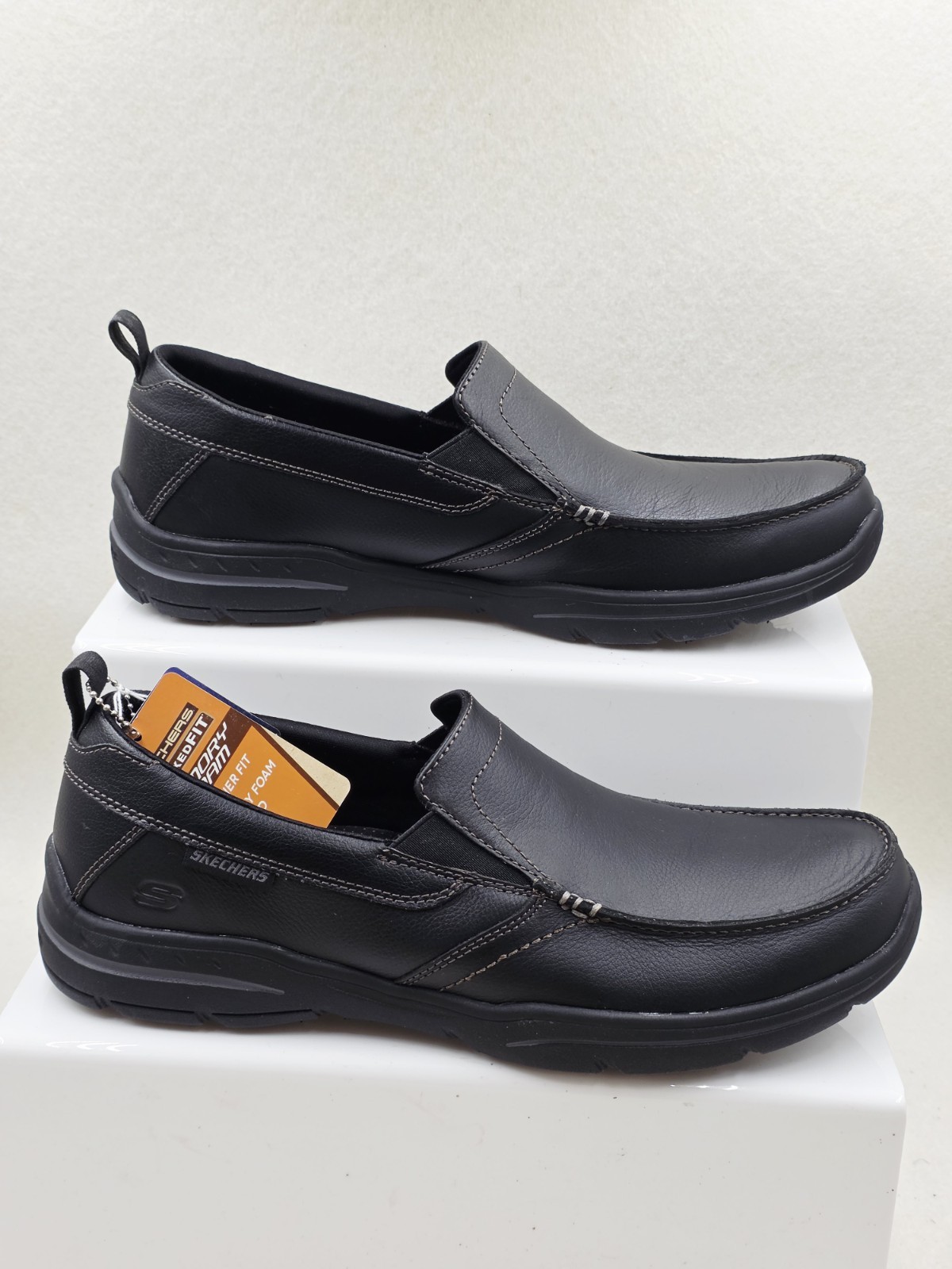 Skechers Mens Casual Shoes Harper Forde Slip On black UK Size 9.5 image 2