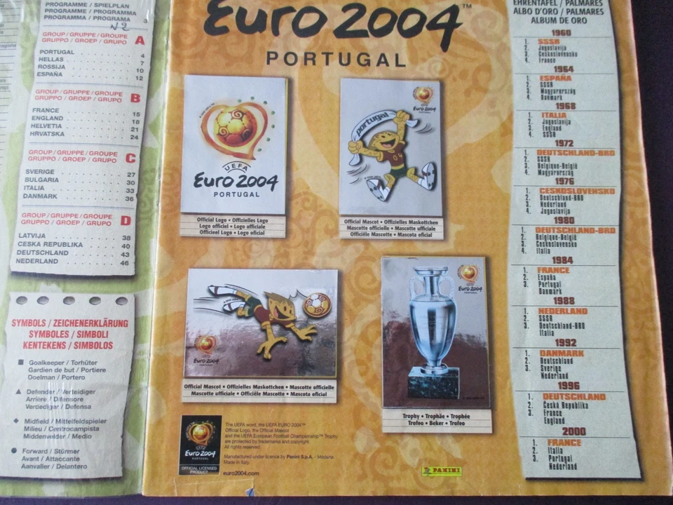 Album Panini Foot Euro 2004 COMPLET super état Zidane - Photo 2/4