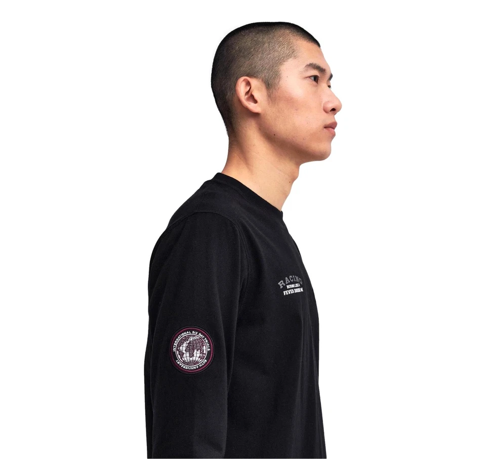 Barbour International T-Shirt Steve McQueen Anniversaire MTS1375BK11 Noir - Photo 4/4