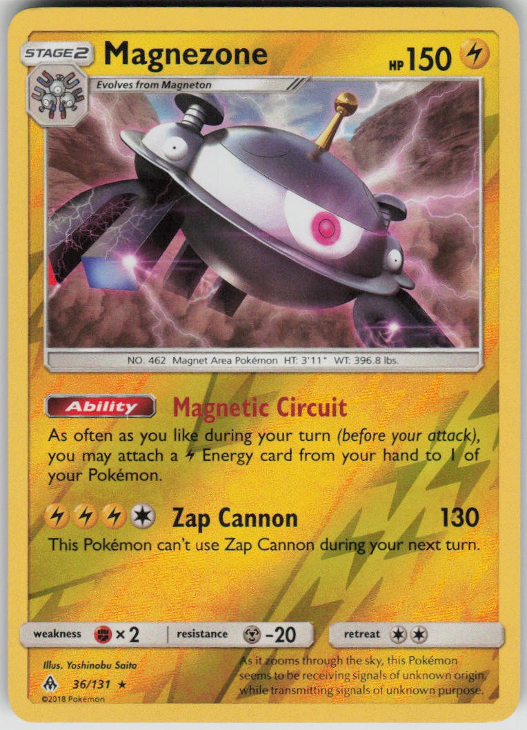 Pokemon Magnezone Reverse Holo Rare SM - Forbidden Light 36/131 NM