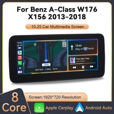 10,25 Android 14 Autoradio Navi F&uuml;r Mercedes A/GLA Klasse W176 C117 X156 NTG 4.5