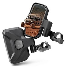 UTV Side Mirrors, Upgraded Auto Fold Reset Billet Aluminum Mount Adjustable