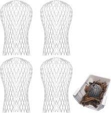 Gutter Downspout Guard, 4PCS Aluminum Down Pipe Filter Mesh Gutter Guards Expan