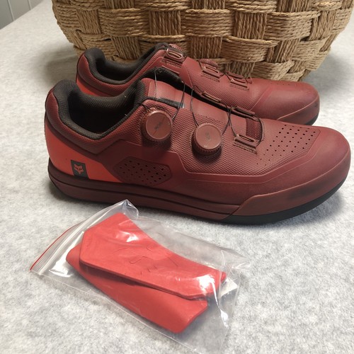 FOX Union Racing Shoes Mens 11.5 BMX UNION BOA CLIPLESS Mountain Bike Red