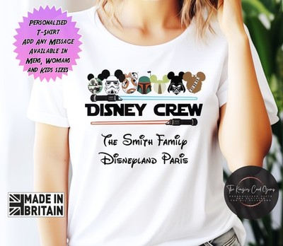 Disney Trip 2026 Family Matching T-Shirt | Custom Start Wars Disney Trip Shirt