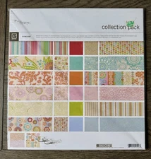 Basic Grey **ROMANI** 12x12 Paper Collection Pack 2006 Colorful COMPLETE