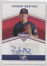 2018 Panini USA Baseball Stars & Stripes 203/209 Zach Martinez Zachary Auto 0c6