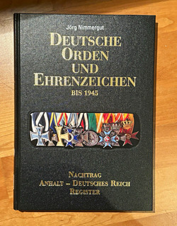 Jörg Nimmergut Deutsche Orden & Ehrenzeichen bis 1945 Nachtrag Register