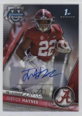 2023 Bowman U Chrome Prospect Justice Haynes #85 Auto 0j3l