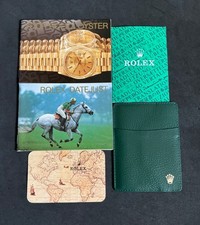 Authentic Rolex 1990s Complete DateJust Bookl...