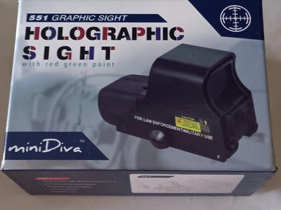Minidiva 551 Holographic Sight, ein Rotpunktvisier mit rotem und grünem Punkt