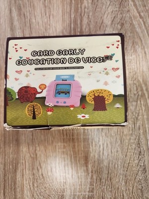 Happy world Card Early Education Electronic Device baby development . Pink