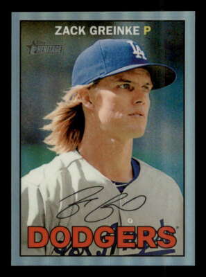 2016 Topps Heritage Chrome Refractor (1:43) #130 Zack Greinke Dodgers #053/567