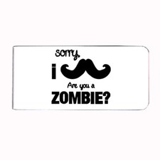 Metal Money Clip Bills Card Metal Holder Clip Rectangle Funny Zombie D5