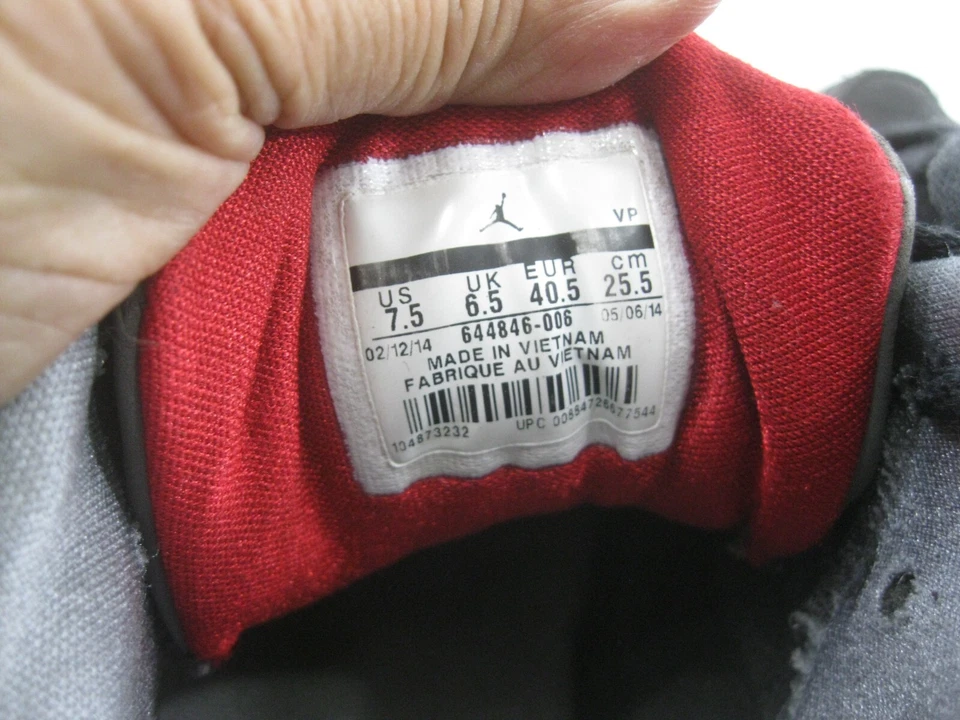 JORDAN FLIGHT 45 'BLACK COOL GREY 644846 006 MEN SIZE 7.5 - Image 2 of 4