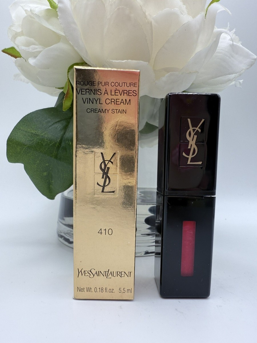Levres Vinyl Cream Lip Stain Rouge Vinyl Ysl YSL Red Liquid