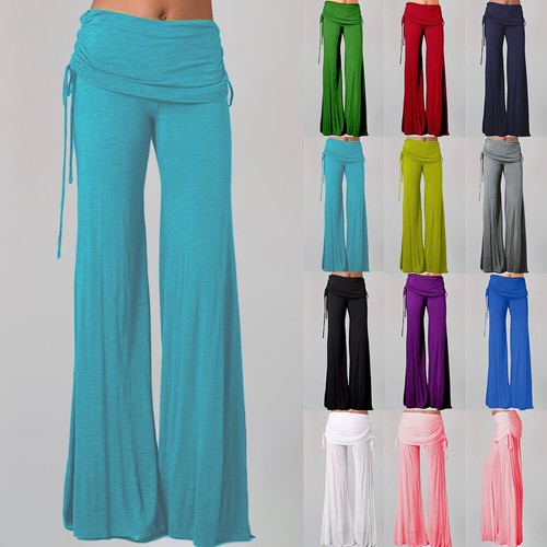 Womens Boho Baggy Harem Pants Yoga Hippie Gypsy Wide Leg Long Trousers Leggings