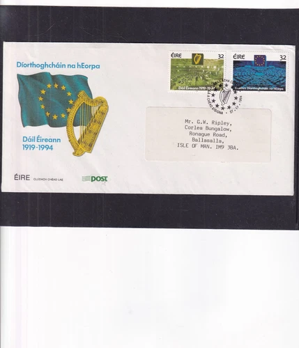 Ireland 1994 Parliament Anniversaries Dail European First Day Cover FDC