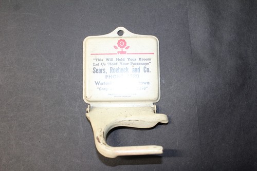 Sears Roebuck & co. Waterloo Ia vintage advertising broom holder phone 1280 Meta