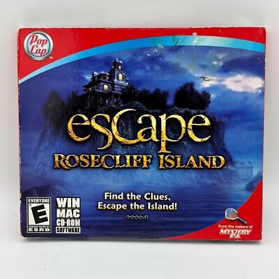 Escape Rosecliff Island Hidden Object Video Game CD-Rom 2011 for Windows PC NEW