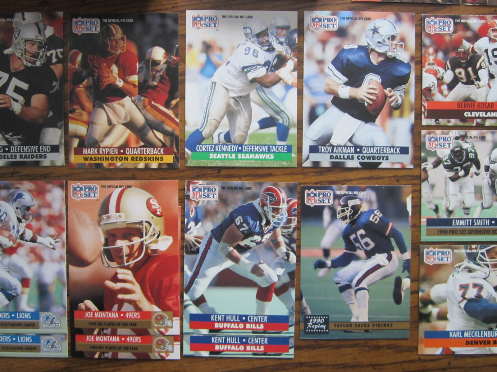 1991 NFL Pro Set Series 1 Starter lot, Belichick, Jerry Rice, Hull, 514 cards