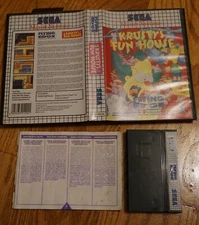 Krusty's Fun House (Sega Master System SMS) Complete in Case PAL Import