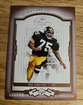 2004 Donruss Classics #123 ''Mean'' JOE GREENE Timeless Tributes #056/100