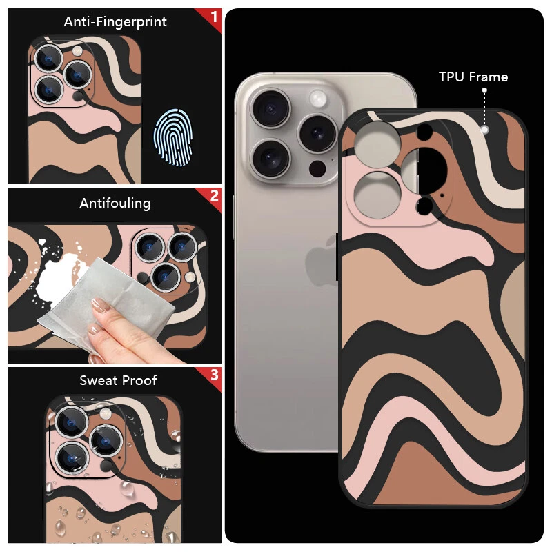 Phone Case For iPhone 16 15 14 Pro Max 13 12 8 7 Soft Special Design TPU Cover