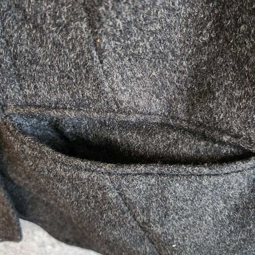 VTG Eddie Bauer Blazer Wool Angora Blend Women's M Dark Gray Career Office - Picture 6 of 15