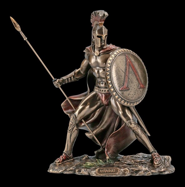 Leonidas Figur - Heroische Pose - Veronese KöNig Von Sparta Dekostatue-image