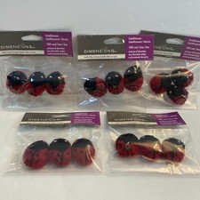 Ladybug 100% Wool Felt  Crafts Applique Embellishments Needle Felting