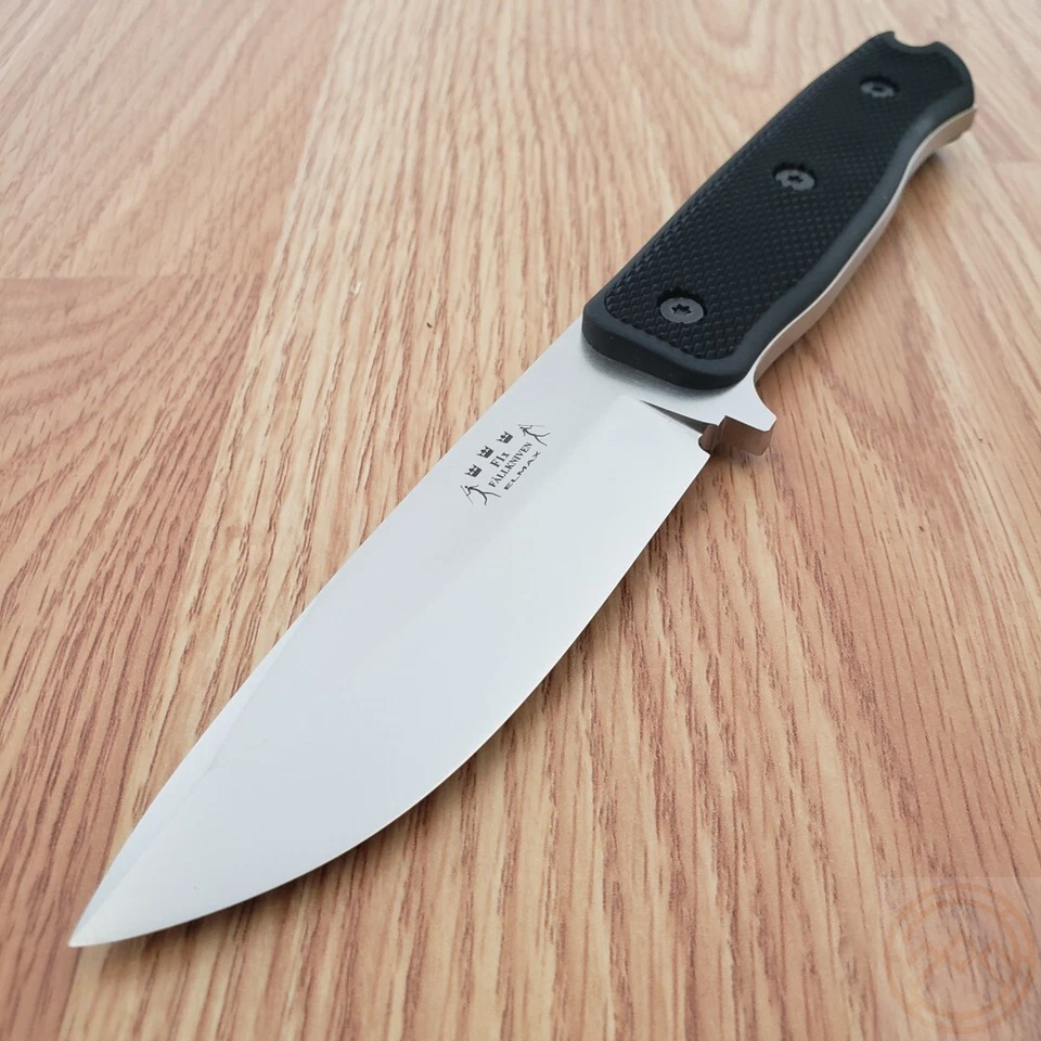 Faca fixa Fallkniven F1 Survival 4" lâmina de aço Elmax cabo Thermorun preto - Imagem 3 de 4