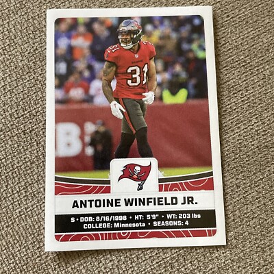 2023 Panini NFL Sticker ANTOINE WINFIELD JR Buccaneers #493 E852*