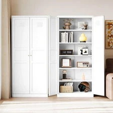 Metal Storage Cabinet with Adjustable Shelves Locker for Cupboard/Dining/Home