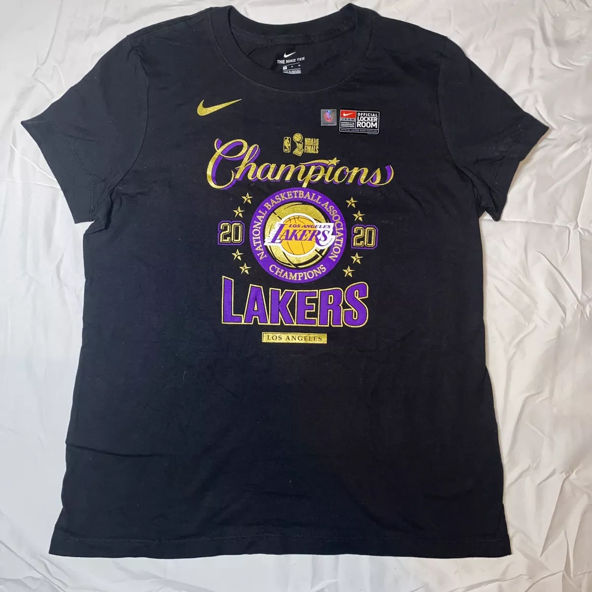 Los Angeles Lakers Nike 2020 NBA Finals Champions Locker Room T-Shirt -  Black